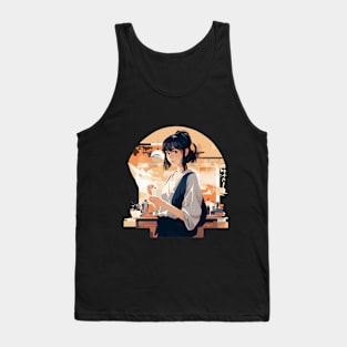 Tea Time Girl T-Shirt Tank Top